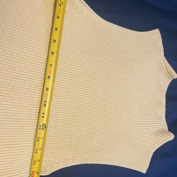 WILFRED Durandal Sleeveless Sweater Pastel Yellow - Size Medium - Picture 6 of 8